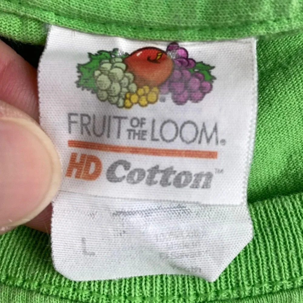 Fruit of the Loom Peanuts Halloween Snoopy Charlie Brown Green Kids T-Shirt L